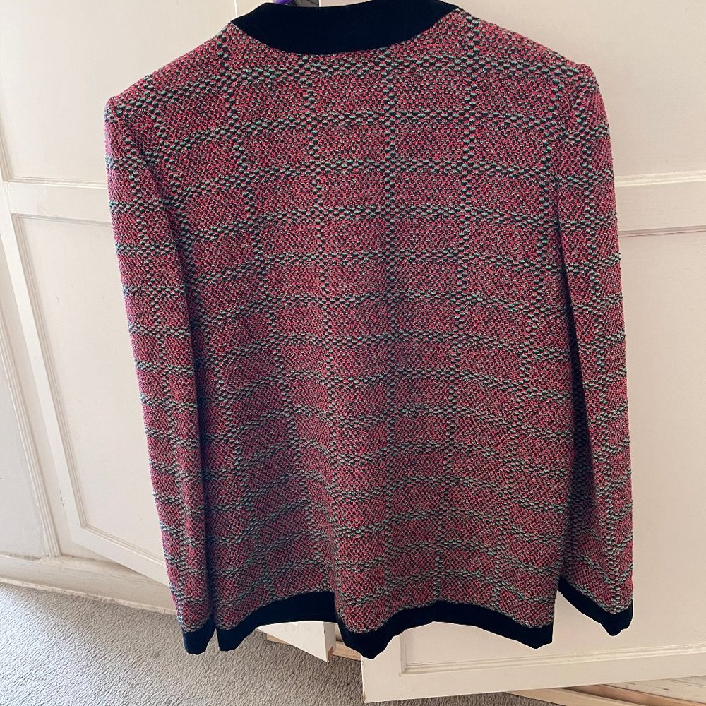 Castleberry Mod Geometric Design Knit Jacket - Picture 4 of 7